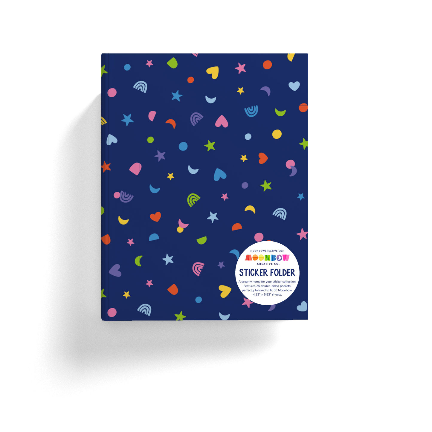 Sticker Organizing Folder Confetti Blue Moon