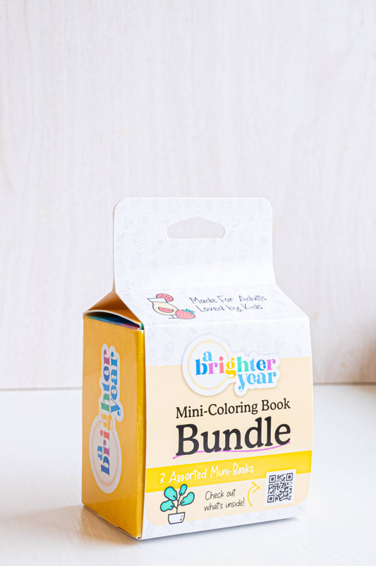 3-Piece Mini Coloring Book Set