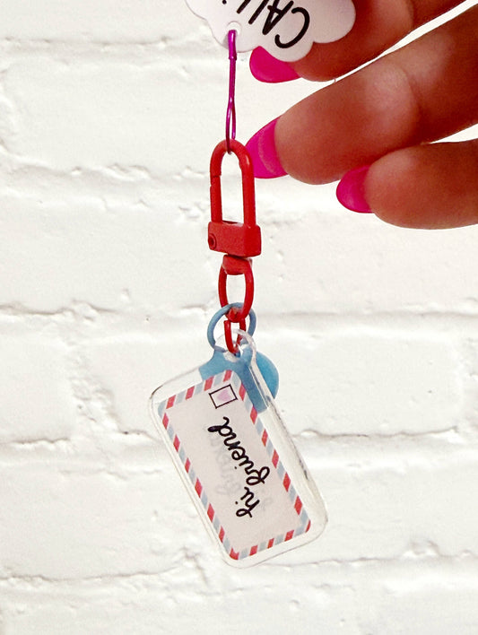 Pen Pal Envelope Mini Bag Charm
