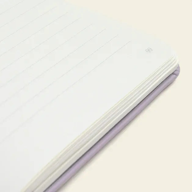 Lilac Lined Notebook, PU Leather, Hardcover - Everyday