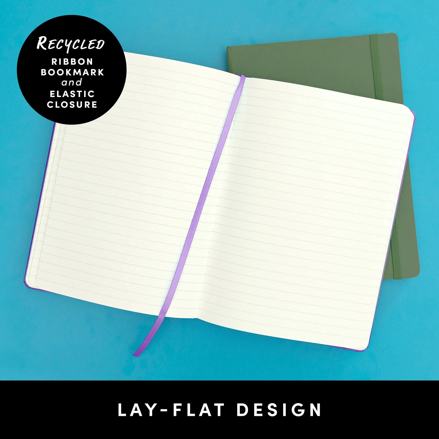 Recycled Casebound Lined Journal Notebook