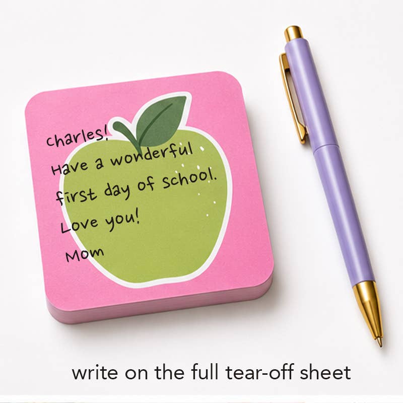 Apple Peel & Stick Notes | Notepad with Removable Sticker