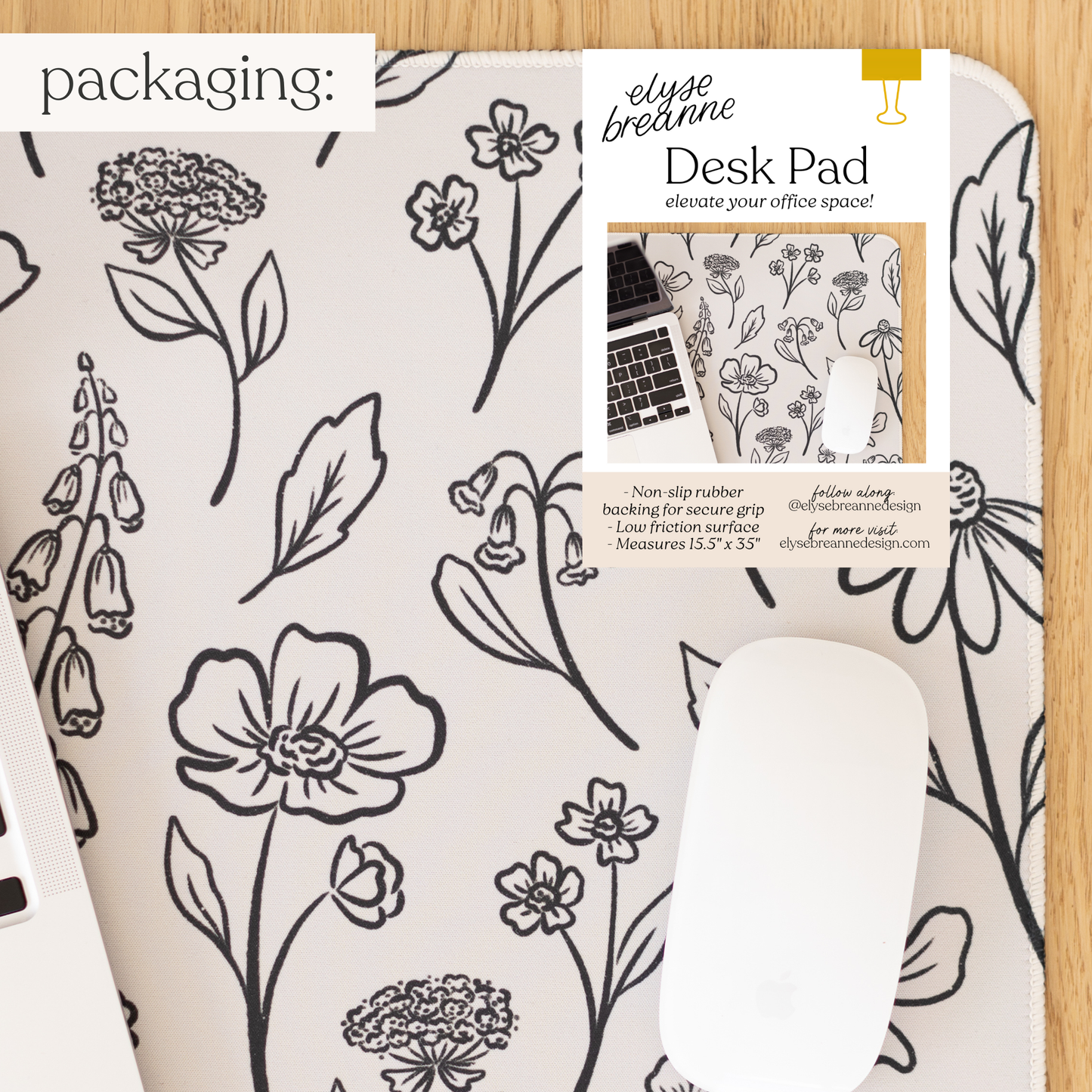 Floral Desk Pad