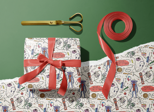 Stranger Things TV Show Wrapping Paper