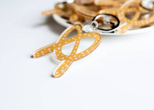 Pretzel Acrylic Keychain