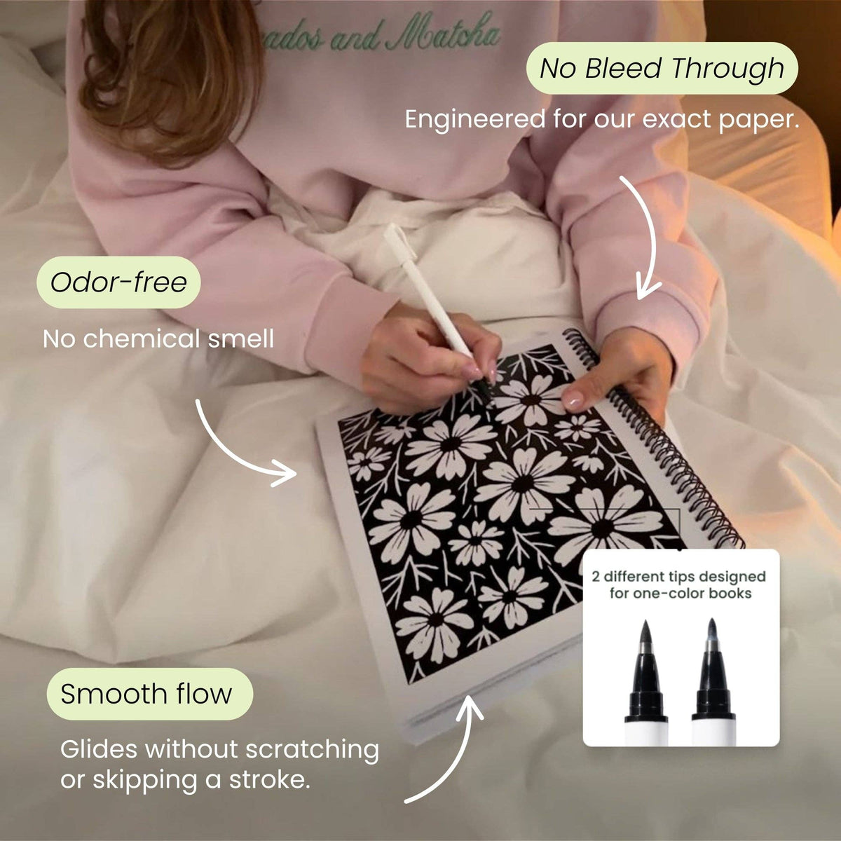 Flowers Edition-One Color Coloring Book
