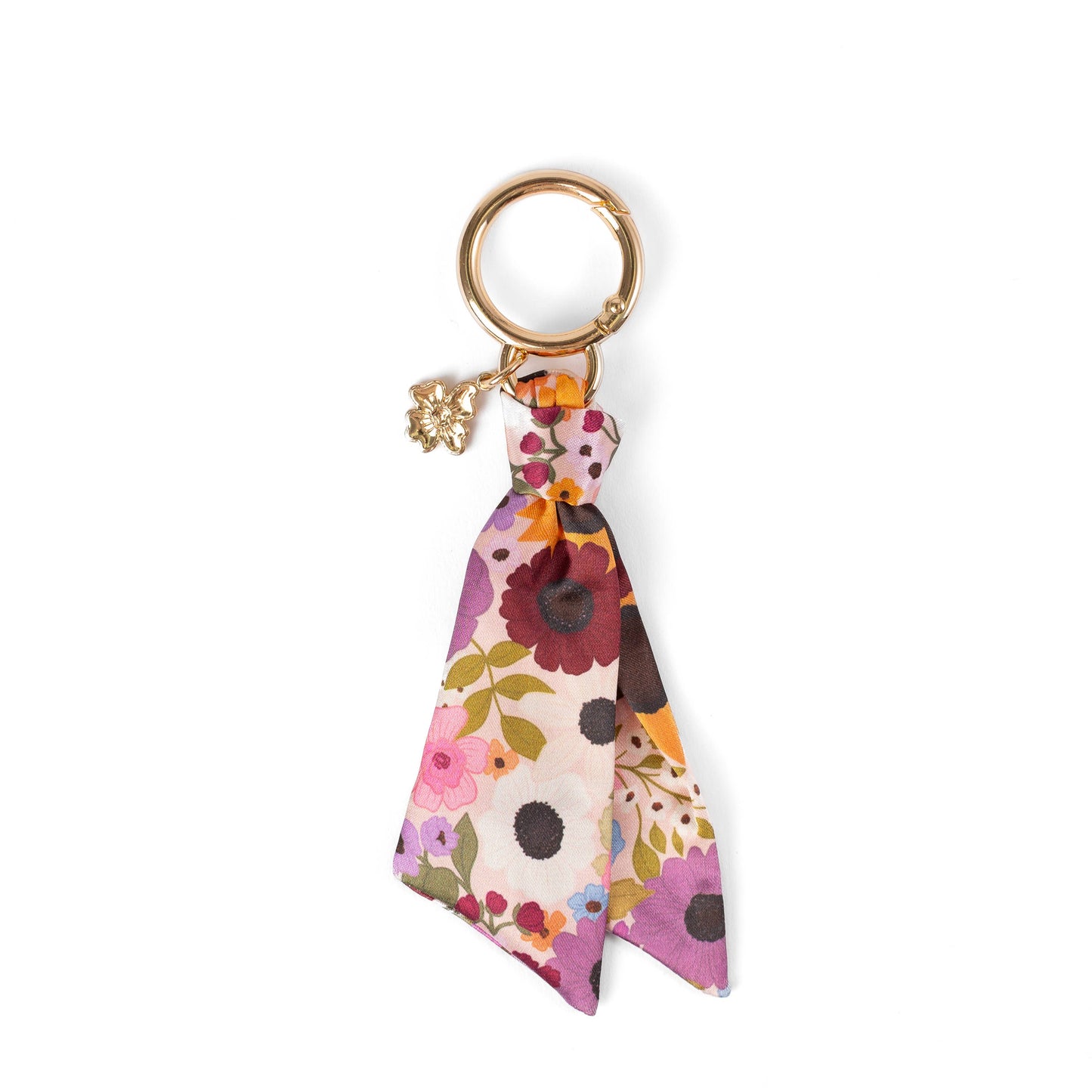 Floral Satin Keychain