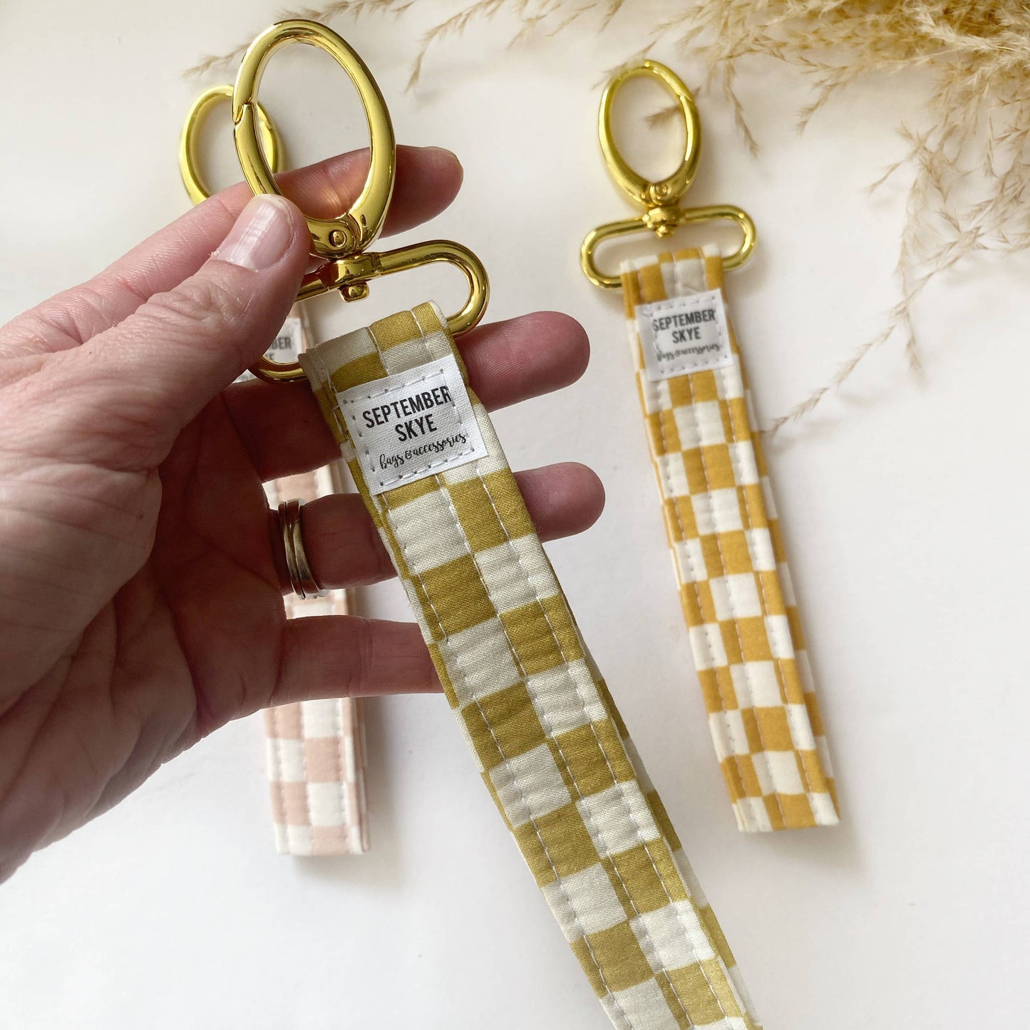 Checkered Key Fob