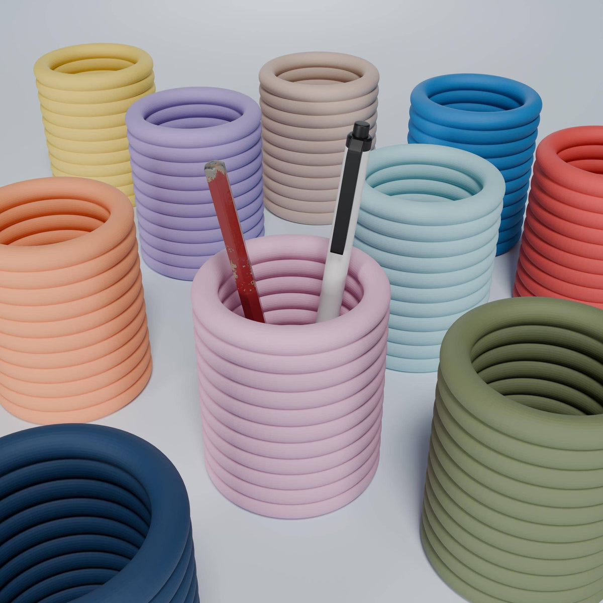 Pen Holder - Minimal Circles