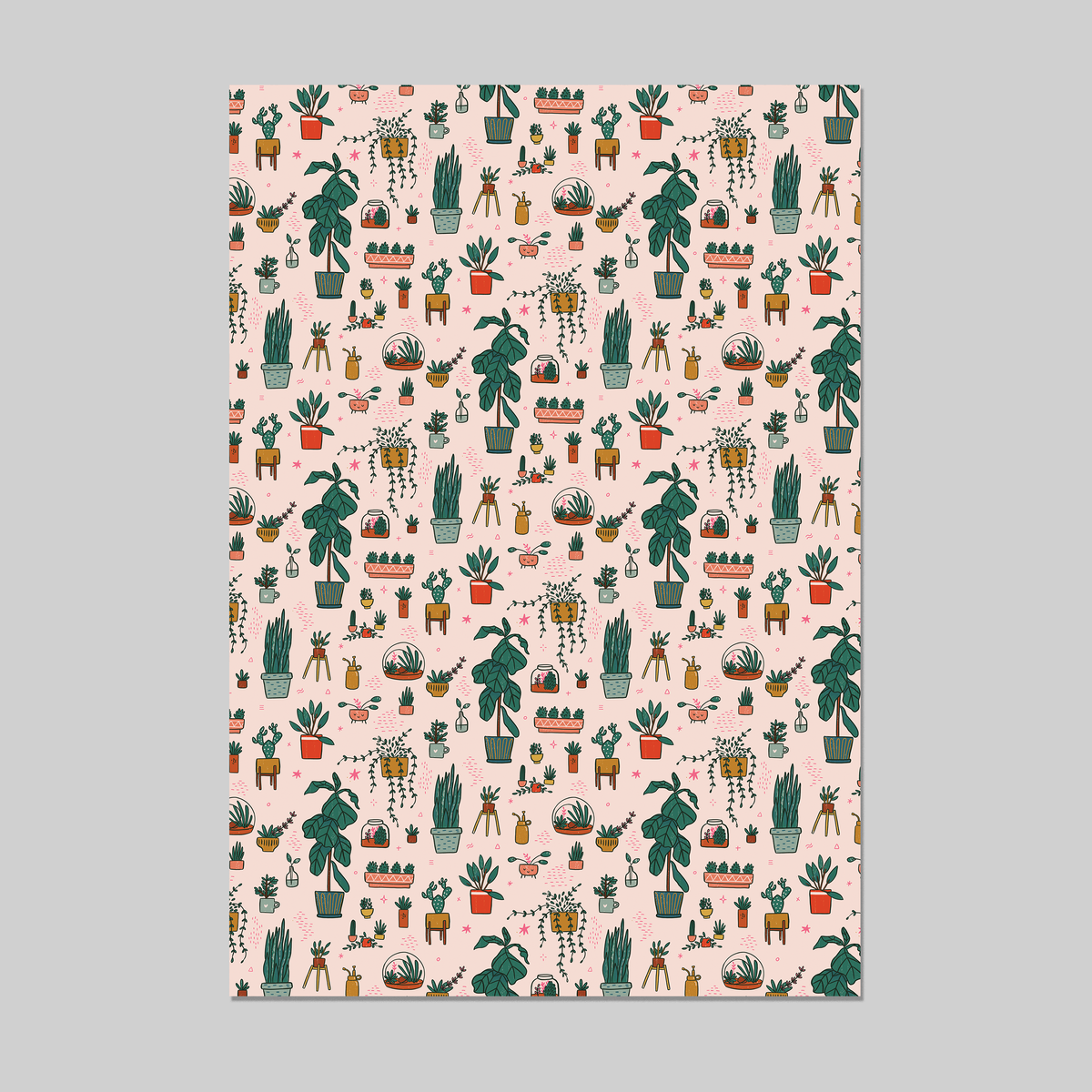 House Plants Wrapping Paper