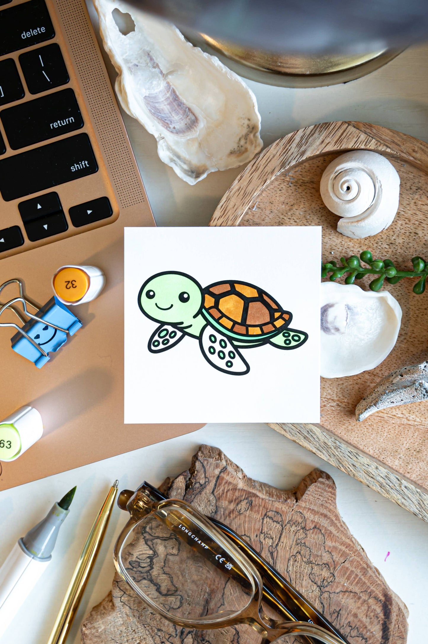 Aquatic Creatures Mini Coloring Book - Ocean Animals & Fish