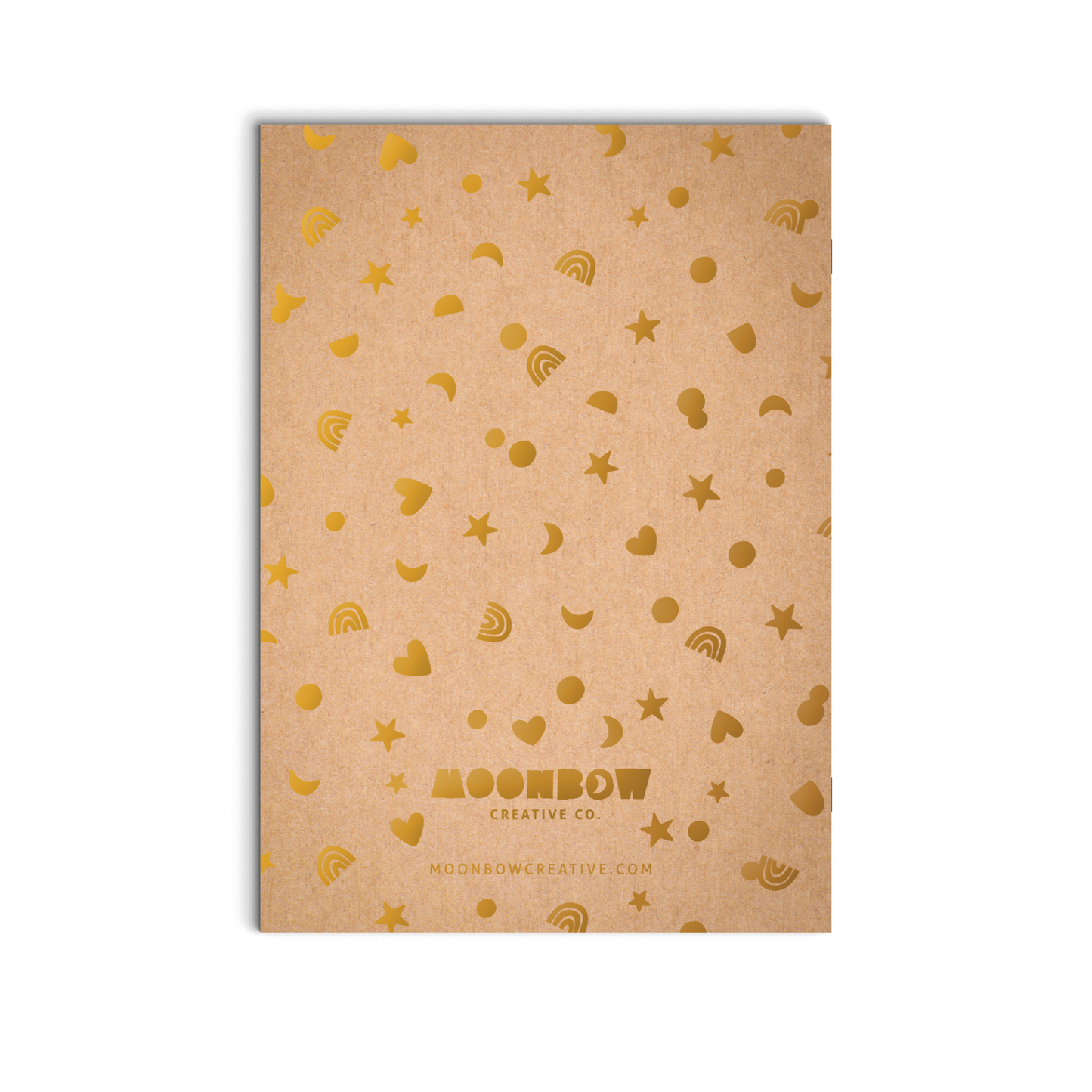 Dot Grid Notebook Gold Confetti