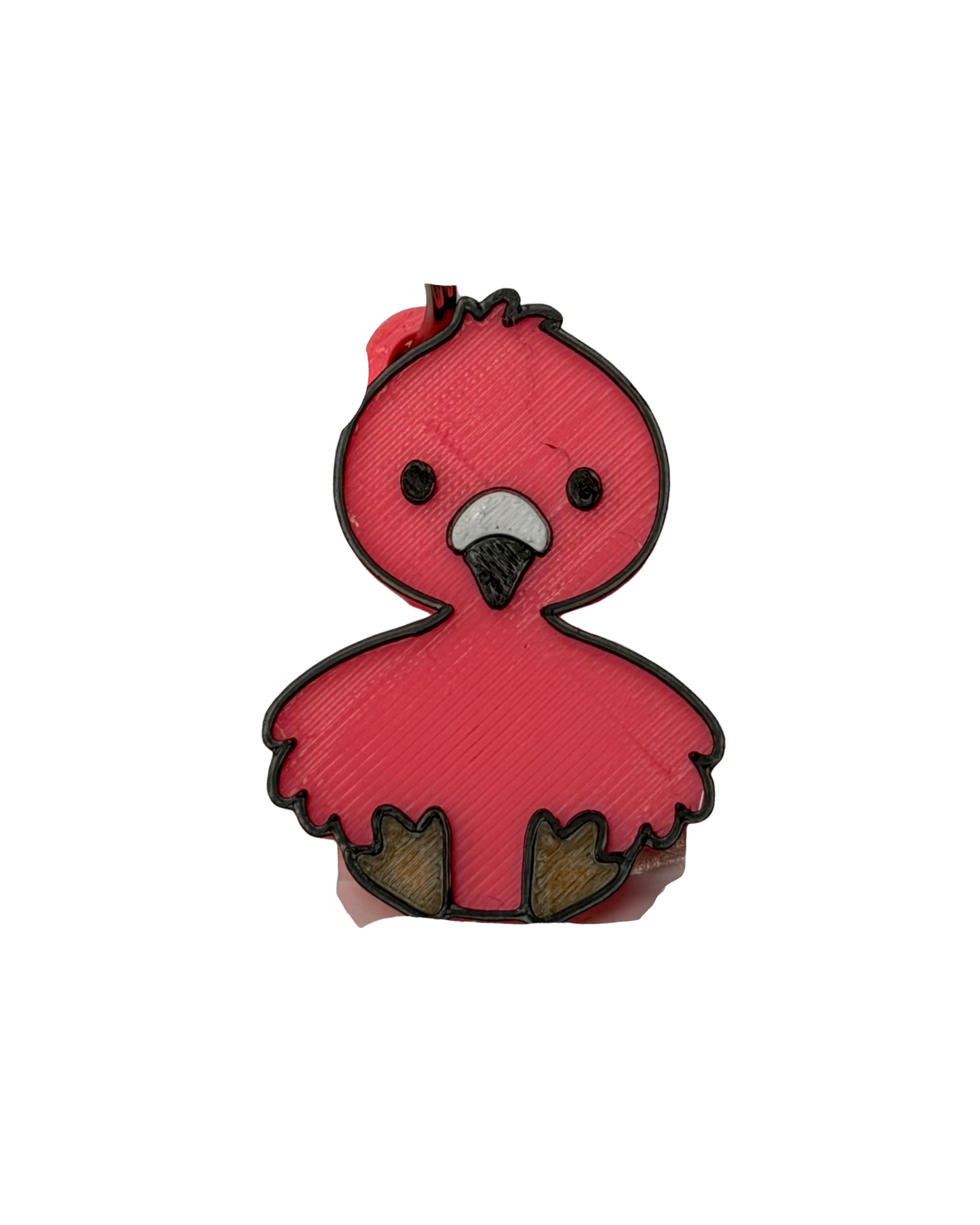 Flamingo Can Tab Opener Keychain