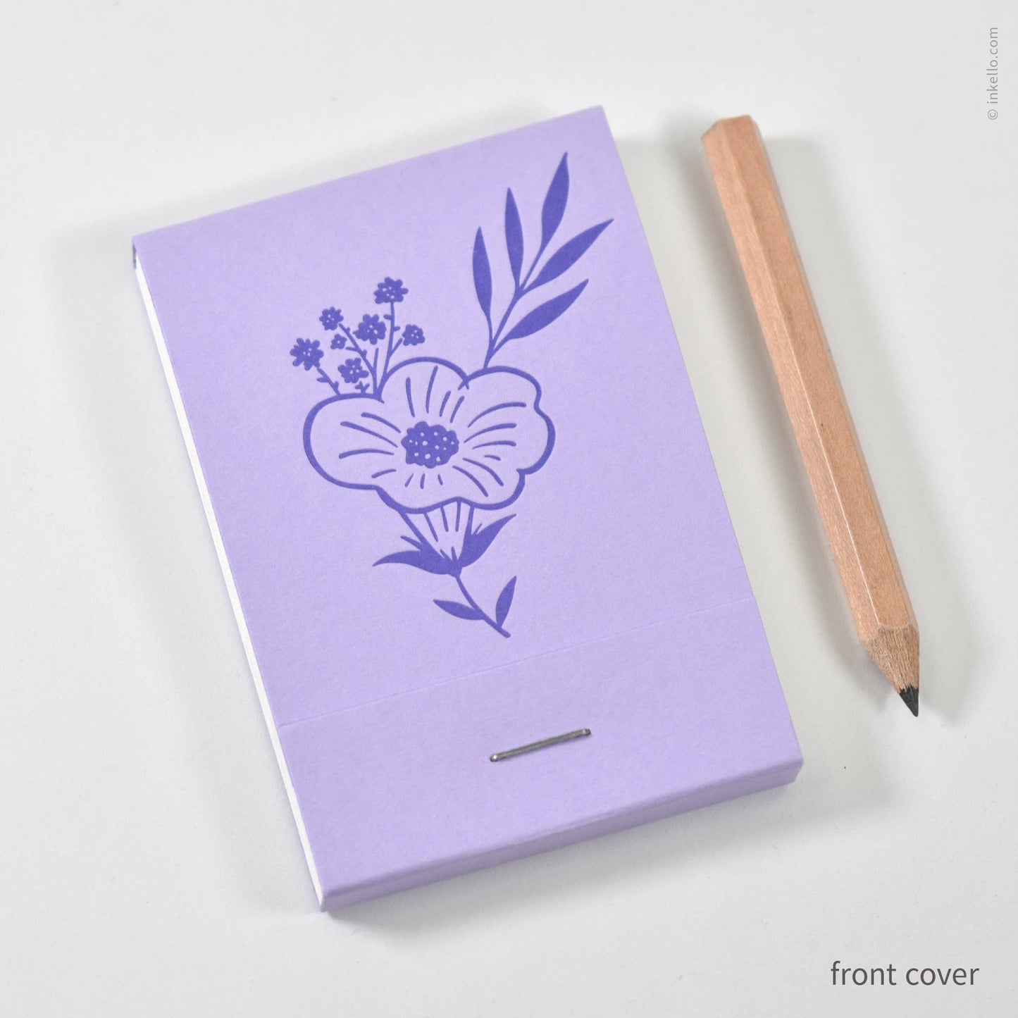 Purple Bouquet Matchbook Jotter