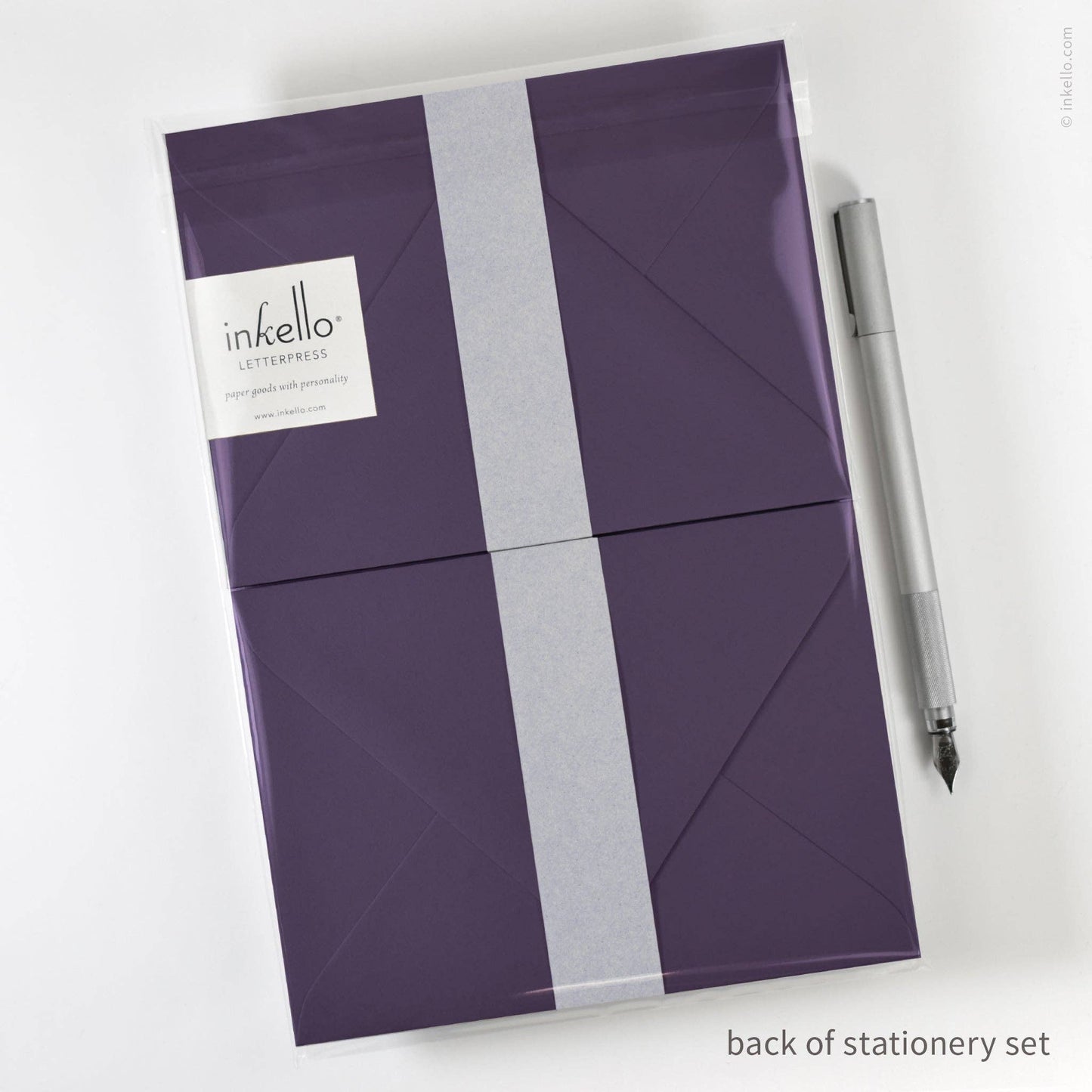 Stationery Set with Purple Bouquet