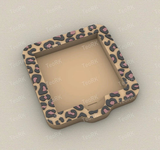Sticky Note Holder - Leopard Print