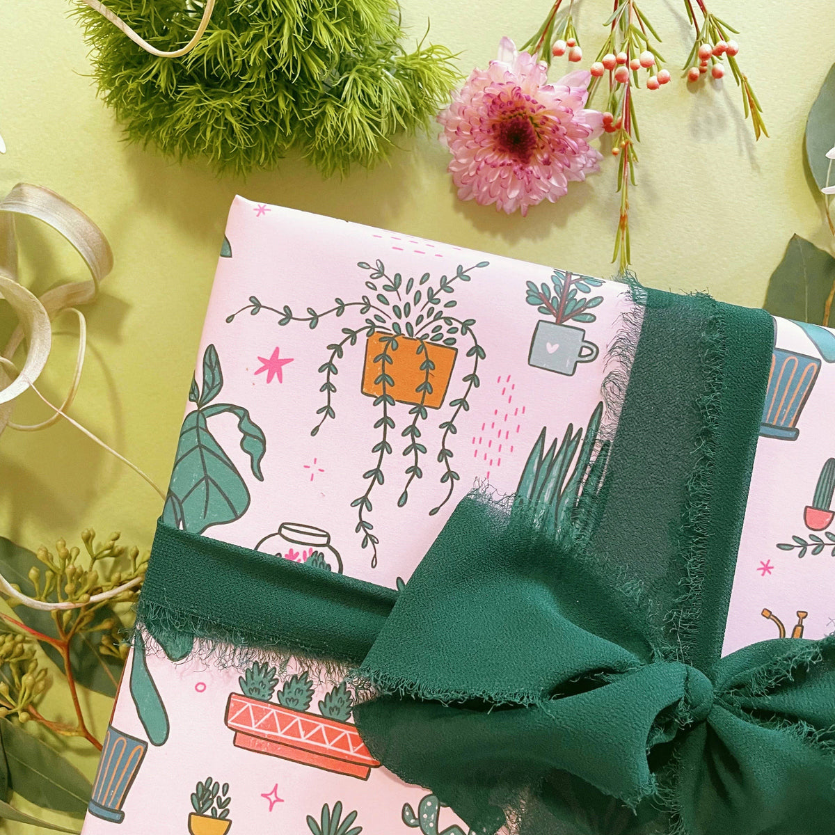 House Plants Wrapping Paper