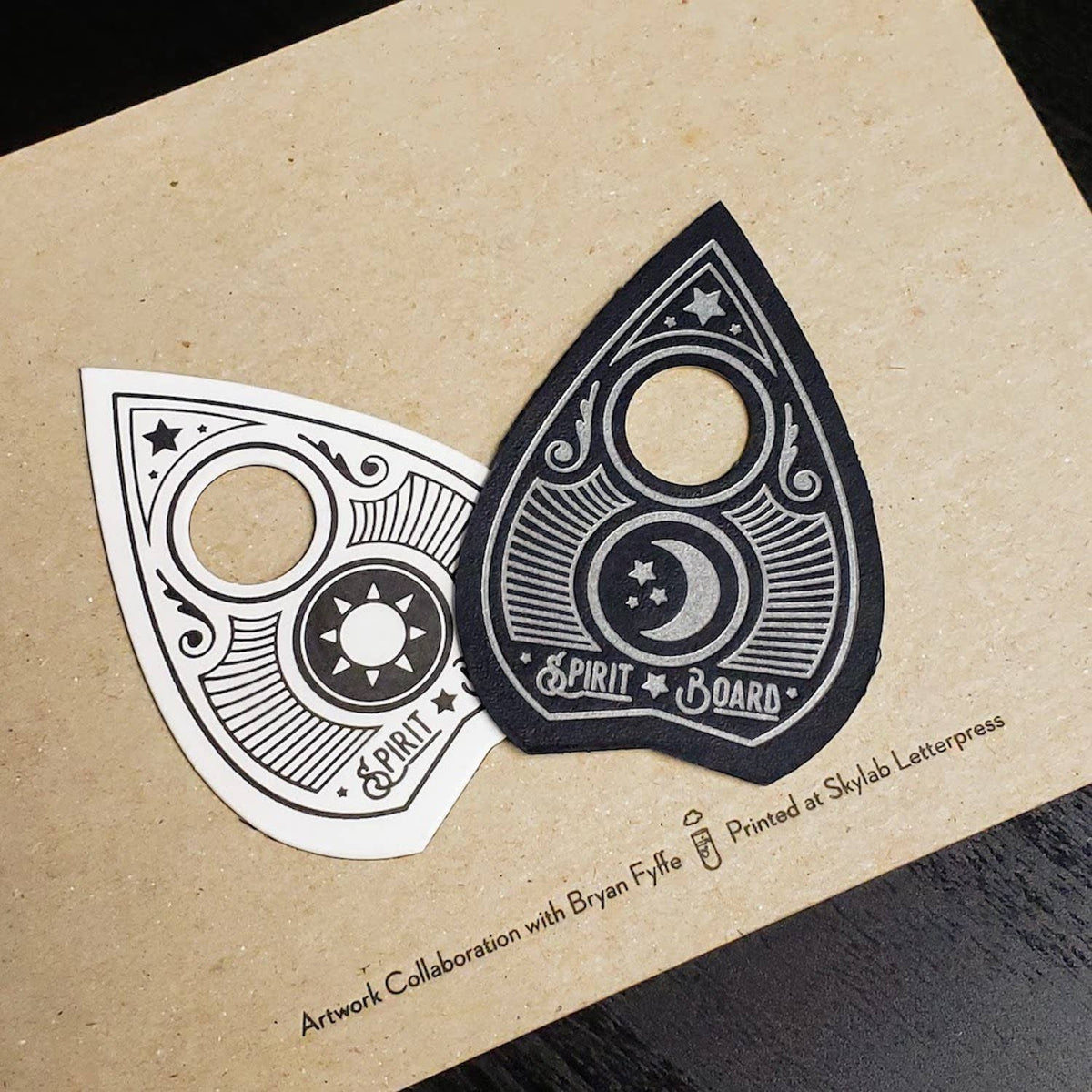 Mini Spirit Board - Letterpressed Ouija Board