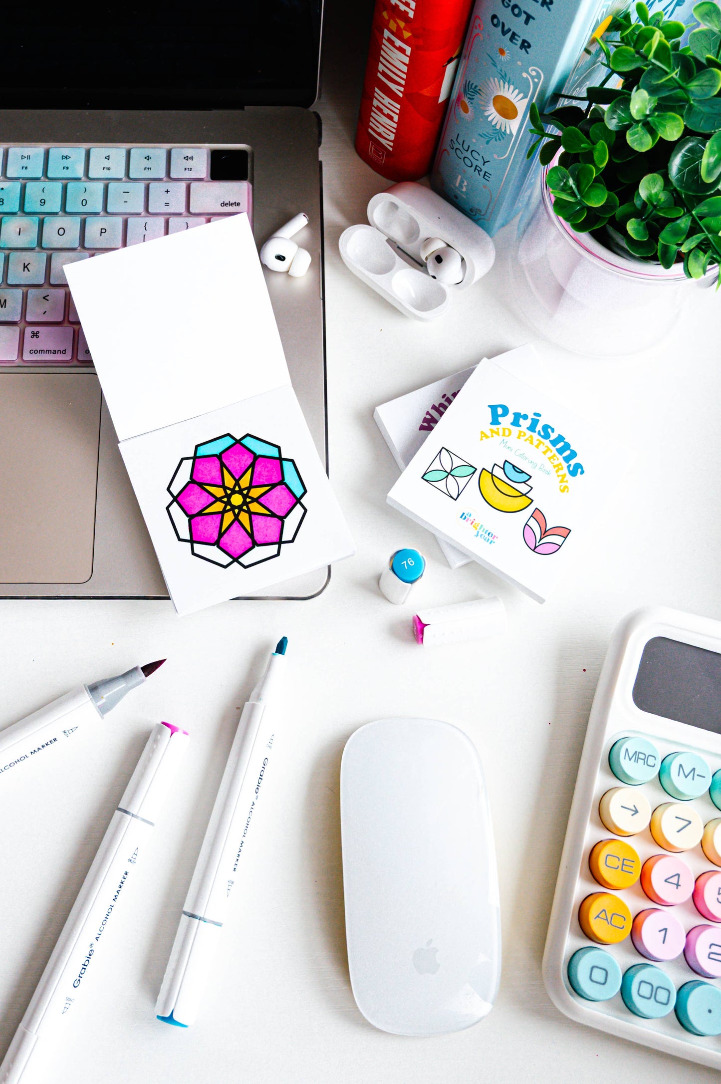 Prisms and Patterns Mini Coloring Book