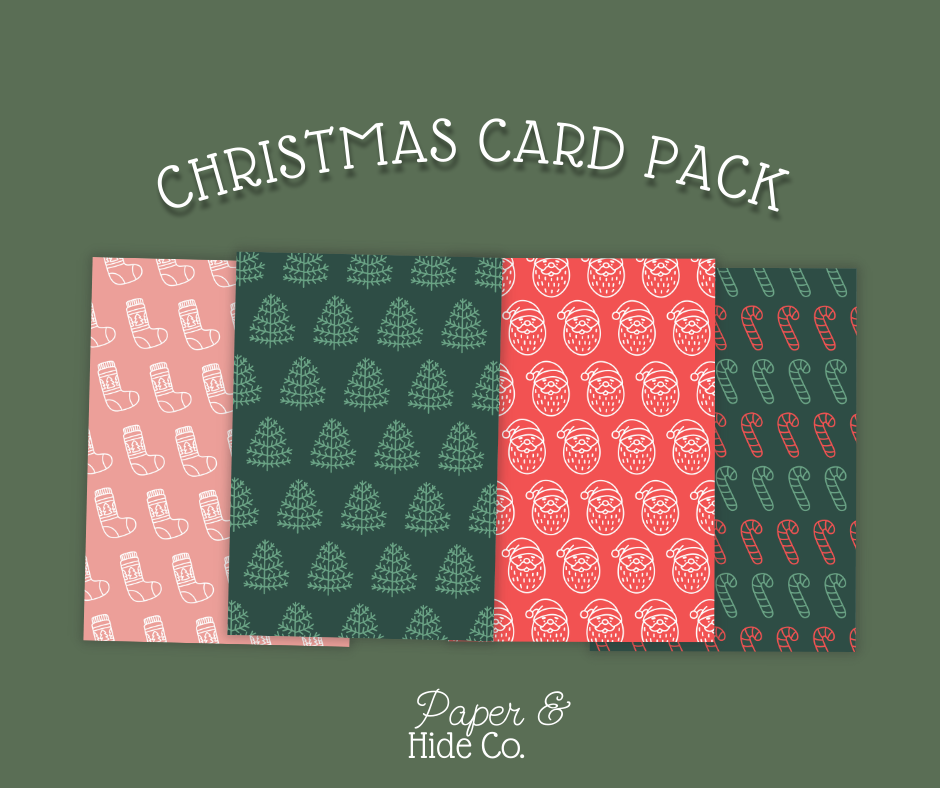 Christmas 4 pack Greeting Cards