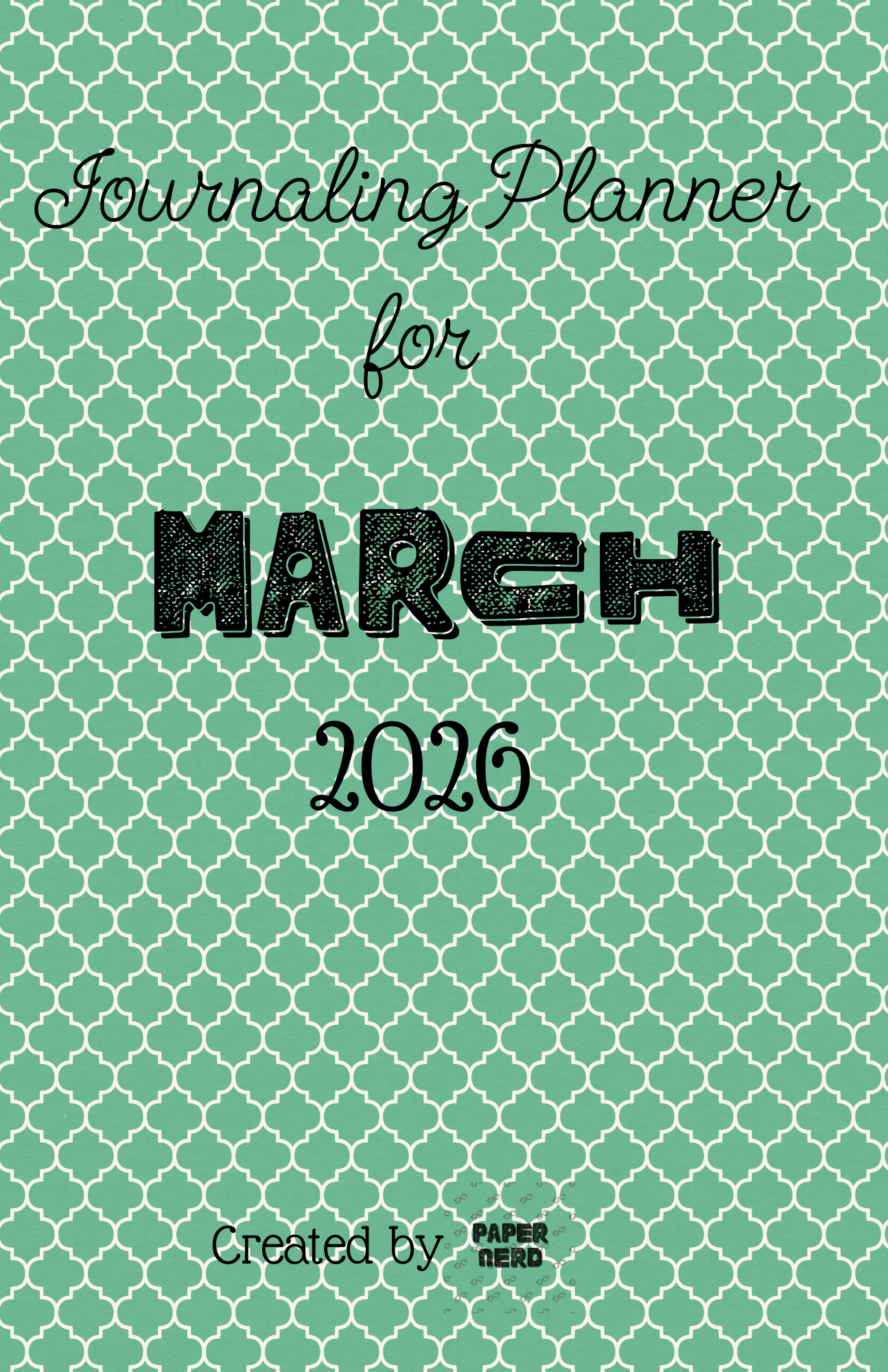 March Journaling Planner (US Letter)-download