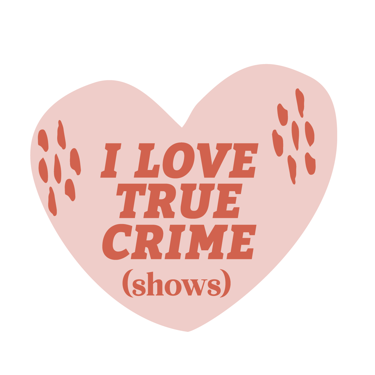 True Crime Vinyl Sticker