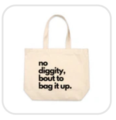 No Diggity Jumbo Canvas Tote