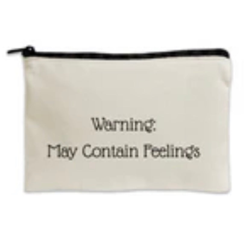 Large Zippered Canvas Pouch