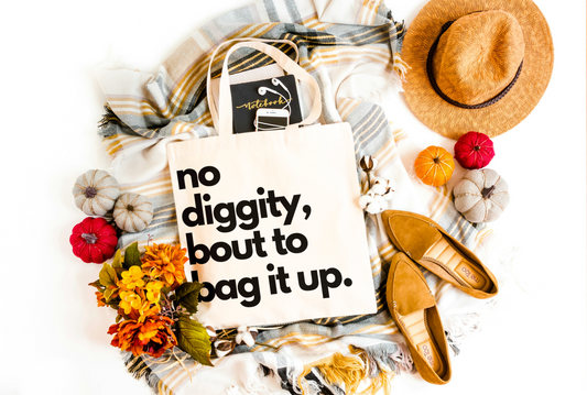 No Diggity Jumbo Canvas Tote