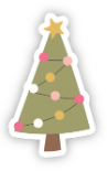 Christmas/Winter Vinyl Stickers