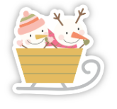 Christmas/Winter Vinyl Stickers