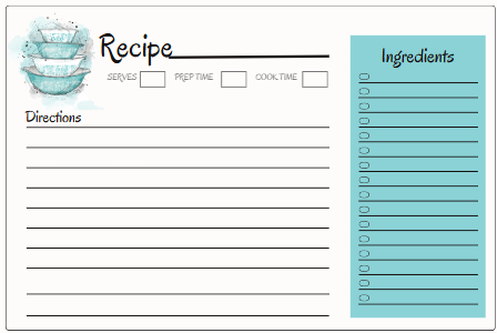 Recipe Cards