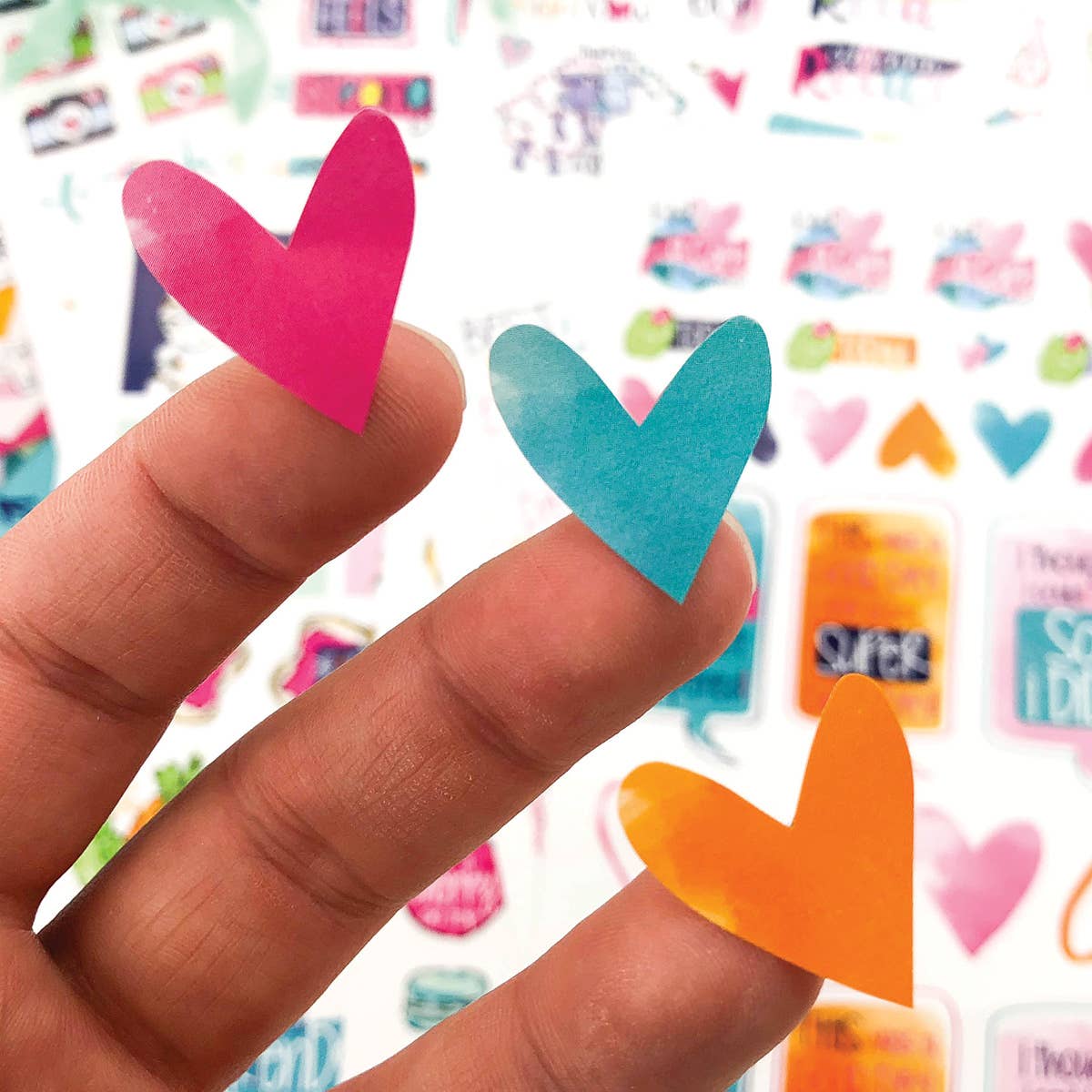 Grateful Heart Stickers for Journaling