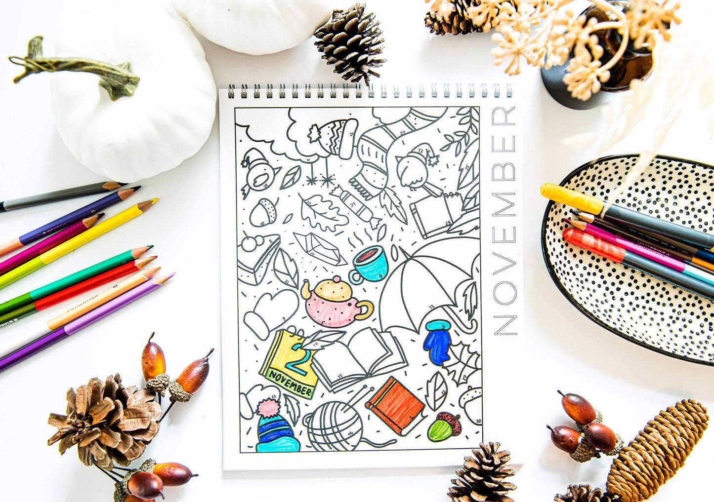 18 Month Color by Day Pages Coloring Book for Adults