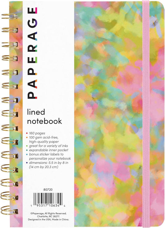 Whimsical Garden Hardcover Spiral Lined Journal Notebook
