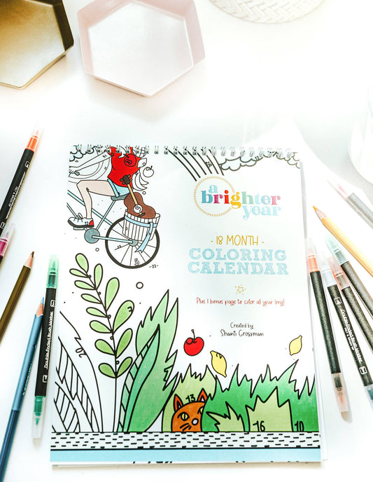 18 Month Color by Day Pages Coloring Book for Adults