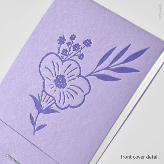 Purple Bouquet Matchbook Jotter