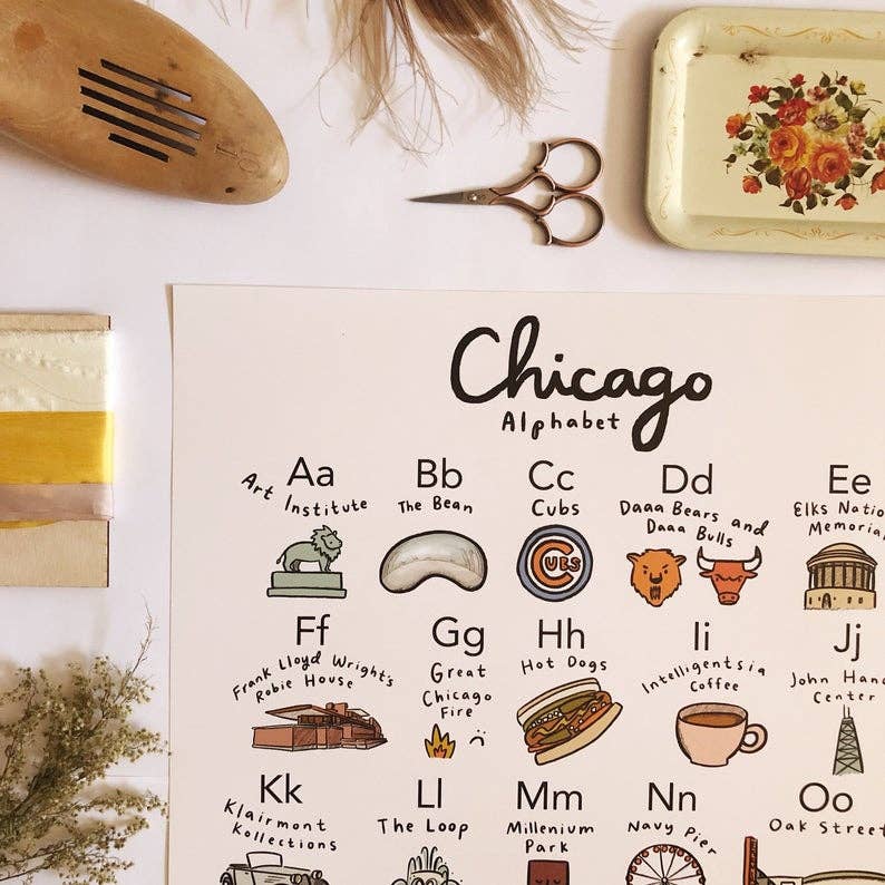 Chicago Alphabet Poster