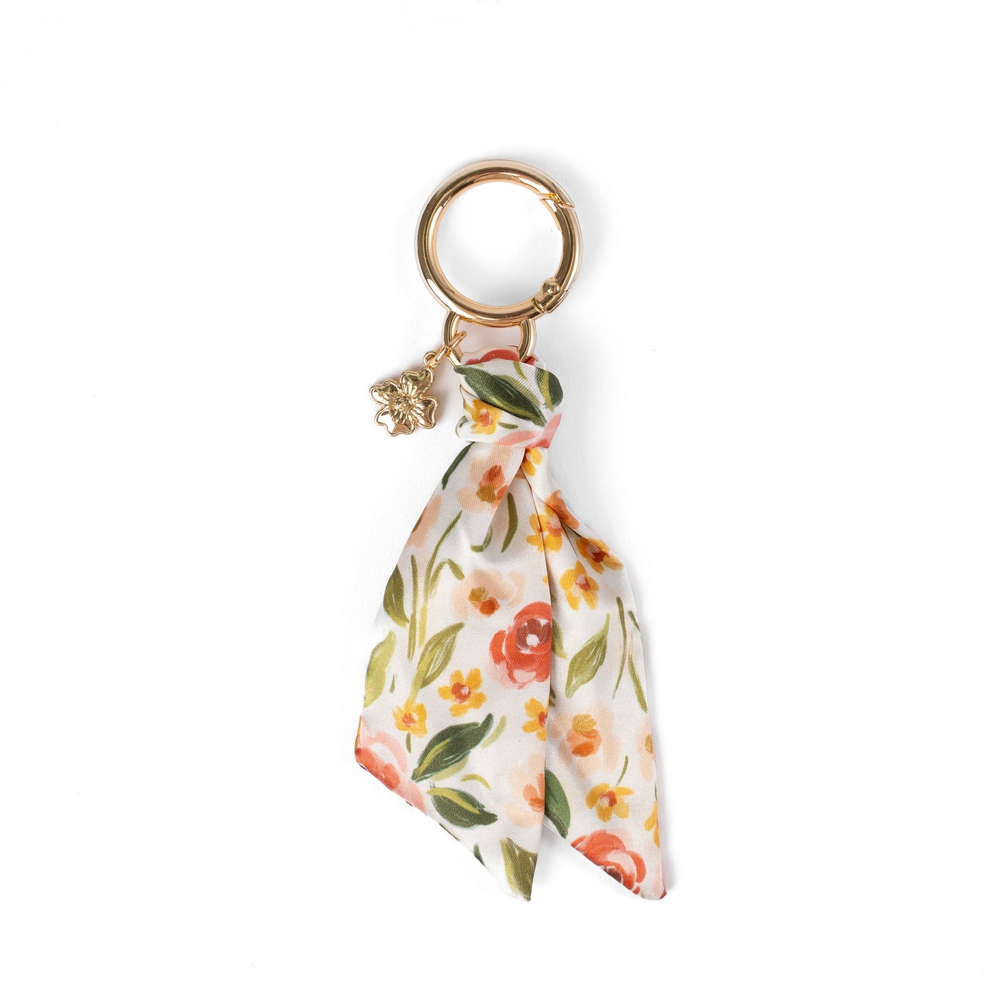 Floral Satin Keychain