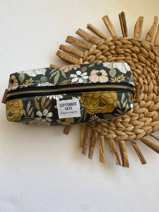 Boxy Pencil Pouch-Spring Reverie