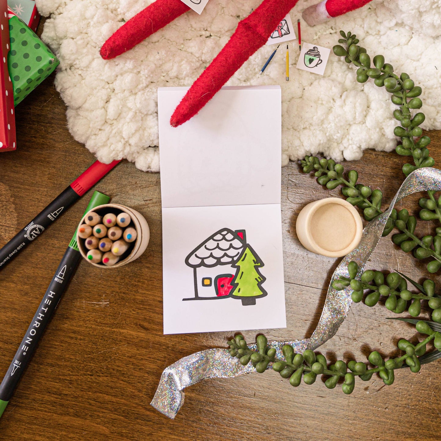 Very Merry Mini Coloring Book for Adult -Christmas 2025 Gift