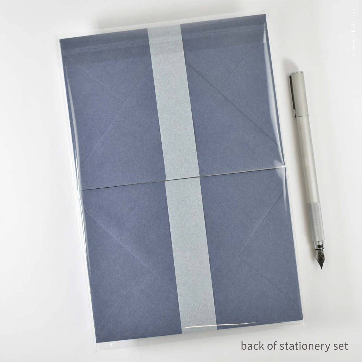 Stationery Set with Little Periwinkle Flower