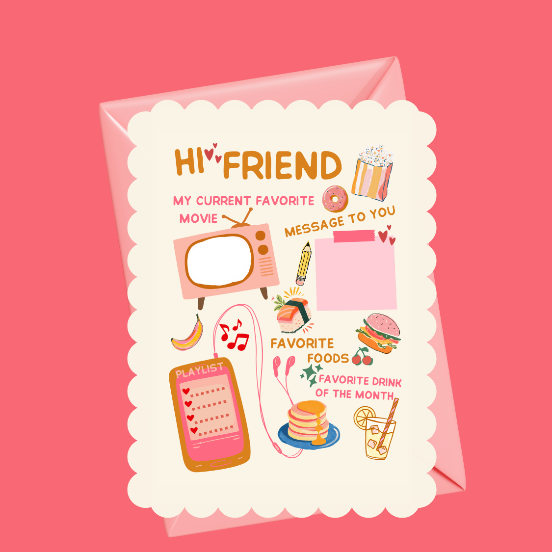 Pen Pal Gift Set |  Friendship Mail Stationery Writing Kit