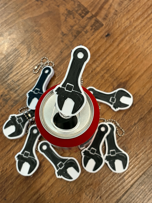 Wrench Can Tab Opener Keychain