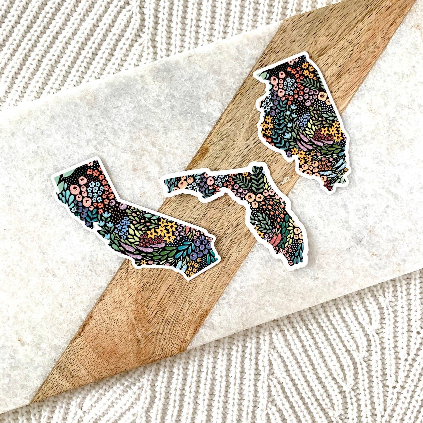 Illinois State Floral Sticker 3x2in.