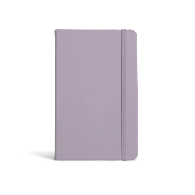 Lilac Lined Notebook, PU Leather, Hardcover - Everyday