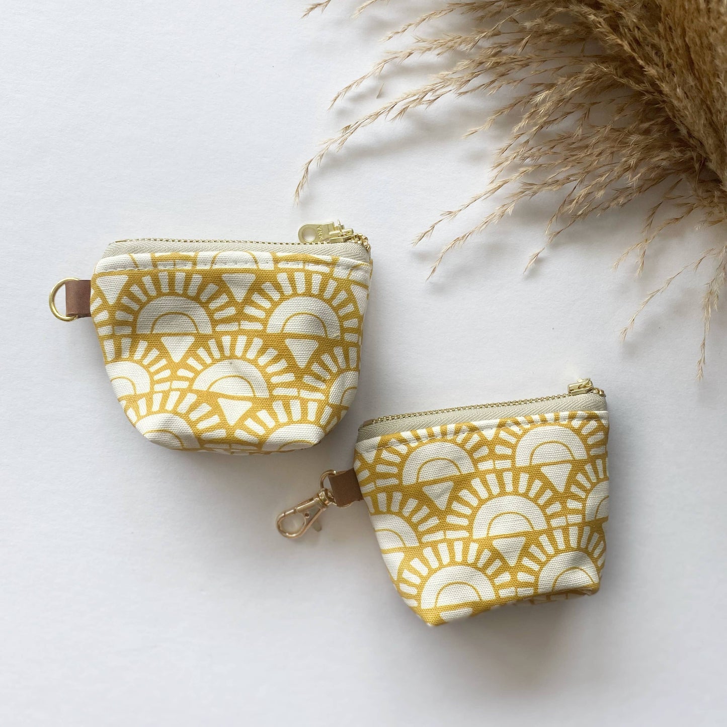 Boho Sunshine Mustard Itty Bitty Boxed Bottom Pouch