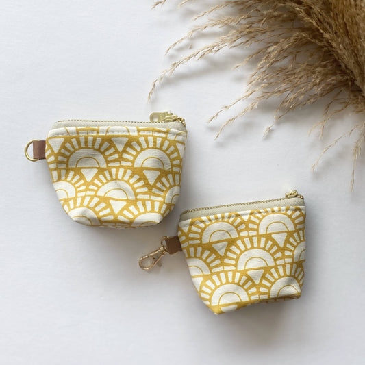 Boho Sunshine Mustard Itty Bitty Boxed Bottom Pouch