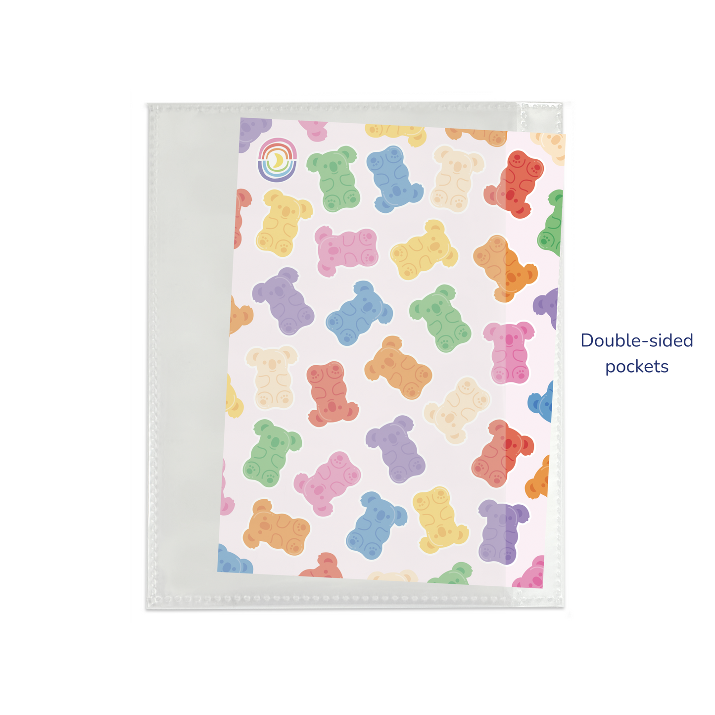 Sticker Organizing Folder Confetti White Moon