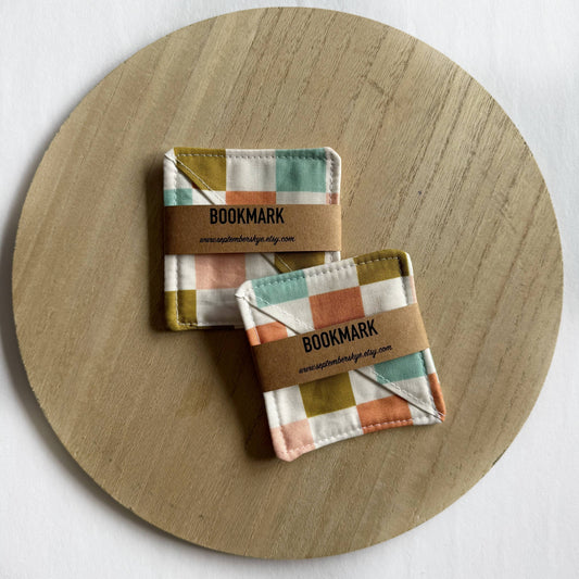 Retro Checker Corner Bookmark